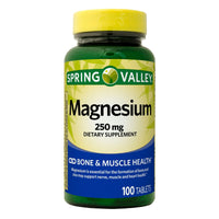Spring Valley Magnesium Tablets Dietary Supplement; 250 mg; 100 Count EasyOptionXY LLC