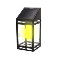 Techko Solar LED Wall Lantern - Amber or White Light EasyOptionXY LLC