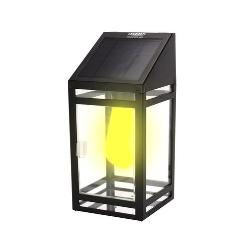 Techko Solar LED Wall Lantern - Amber or White Light EasyOptionXY LLC