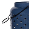 Stratton Home Decor Farmhouse Blue Star Cutout Metal Lantern EasyOptionXY LLC