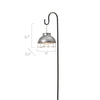 Gerson International 43.3"H Outdoor Solar Lighted Metal Lamp EasyOptionXY LLC