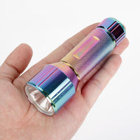 Ozark Trail LED 300 Lumens Handheld Aluminum Flashlights, with 6 AAA Batteries, 2 Pack, Silver and Iridescent EasyOptionXY LLC