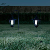 Hanging Solar Coach Lights- 26'' Outdoor Lighting with Hanging Hooks for Garden, Path, Landscape, Patio, Driveway, Walkway- Set of 2 by Pure Garden EasyOptionXY LLC
