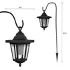 Hanging Solar Coach Lights- 26'' Outdoor Lighting with Hanging Hooks for Garden, Path, Landscape, Patio, Driveway, Walkway- Set of 2 by Pure Garden EasyOptionXY LLC