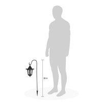 Hanging Solar Coach Lights- 26'' Outdoor Lighting with Hanging Hooks for Garden, Path, Landscape, Patio, Driveway, Walkway- Set of 2 by Pure Garden EasyOptionXY LLC