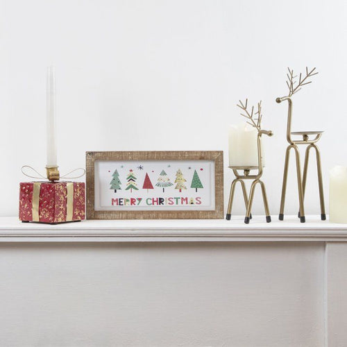 Northlight 13.25" Large Bronze Reindeer Christmas Pillar Candle Holder EasyOptionXY LLC