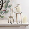 Northlight 13.25" Large Bronze Reindeer Christmas Pillar Candle Holder EasyOptionXY LLC
