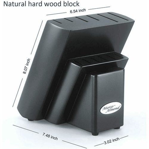 Kitchen Knife Set DISHWASHER SAFE Marco Almond KYA27 14PC Rainbow Kitchen Knife Block Set,Titanium Cutlery Knife Set,Teal EasyOptionXY LLC