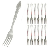 12 Dinner Forks Set Heavy Duty Stainless Steel Cutlery Table Flatware Utensils EasyOptionXY LLC