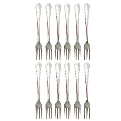 12 Dinner Forks Set Heavy Duty Stainless Steel Cutlery Table Flatware Utensils EasyOptionXY LLC