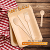 Disposable Wooden Cutlery Utensils Set ¨C (Pack of 60) 12 10.5-inch Plates 12 Forks 12 Knives 12 Spoons 12 Small Spoons Eco-Friendly Silverware Compostable Flatware Biodegradable EasyOptionXY LLC