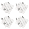 BESTONZON 8 Sets Party Cutlery Set Disposable Forks Spoon Napkin Flatware Serving Kit EasyOptionXY LLC