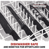 Granitestone Nutriblade Nonstick Knife Set, Stainless Steel Kitchen Knives, Easy-Grip Handle, Rust-proof & Dishwasher safe, 12 Pieces EasyOptionXY LLC