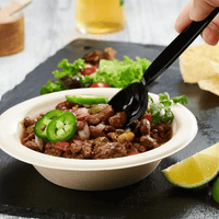 Comfy Package Basic Plastic Spoons Heavy Duty Disposable Utensils, Black 100-Pack EasyOptionXY LLC