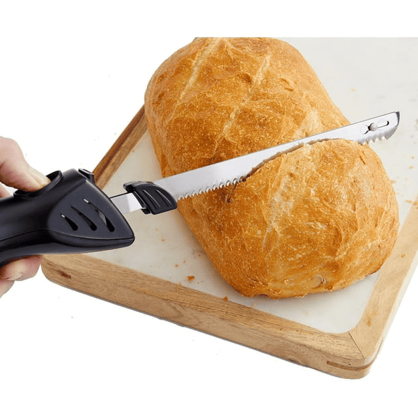 Elitra Home Professional Grade Electric Knife, Easy Slice Kitchen Knife For Carving Meats, Bread, Turkey and More, Stainless Steel Serrated Blade, Black EasyOptionXY LLC