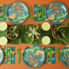 144-Piece Dinosaur Birthday Party Supplies with Paper Plates, Napkins, Cups and Cutlery for Dino Party Decorations (Serves 24) EasyOptionXY LLC