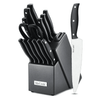 McCook MC39 Knife Set with Built-in Sharpener, 14-Piece Triple Rivet Cutlery Knife Block Set EasyOptionXY LLC