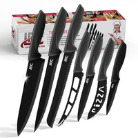 Lux Decor Collection Kitchen Knife Set 7 Pieces Stainless Steel EasyOptionXY LLC