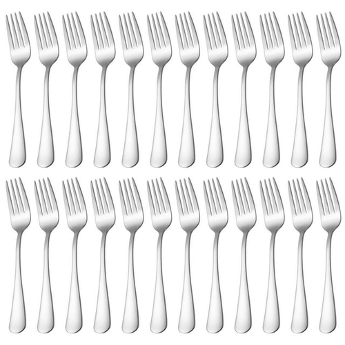 Cibeat Dinner Forks Set 24pcs Mirror Polished Stainless Steel Silverware Forks for Salad, Fruit, Pasta, Steak, Fish, Chicken EasyOptionXY LLC