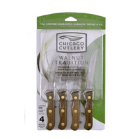 Chicago Cutlery B144 4-Piece Walnut Tradition Steak Knife Set (2-Pack) EasyOptionXY LLC