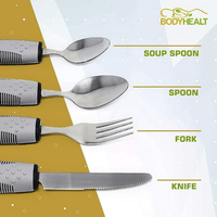 BodyHealt 4 Piece Adaptive Utensil Set - Exact Color EasyOptionXY LLC