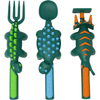Constructive Eating Made in USA Dinosaur Set of 3 Utensils for Toddlers, Infants, Babies and Kids - Made With Materials Tested for Safety EasyOptionXY LLC