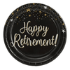144-Piece Happy Retirement Decorations and Party Supplies with Paper Plates, Napkins, Cups, and Cutlery, Disposable Dinnerware Set for Farewell Celebration, for Men and Women (Serves 24 Guests) EasyOptionXY LLC