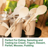 LotFancy 100Pcs Disposable Wooden Spoons, 6.25 in Sampling Tasting Spoons,Wood EasyOptionXY LLC