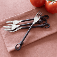 Gourmet Settings Twist N Shout Cocktail Fork, 18/10 Stainless Steel, Set of Four EasyOptionXY LLC