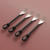 Gourmet Settings Twist N Shout Cocktail Fork, 18/10 Stainless Steel, Set of Four EasyOptionXY LLC