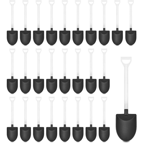 Plastic Shovel Spoons for Desserts, Birthday Party Supplies (120 Pack) EasyOptionXY LLC