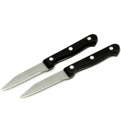 Chef Craft Select Paring Knife Set, 3.5 inch Blade 7 inches in Length 2 Piece Set, Stainless Steel/Black EasyOptionXY LLC