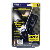 Atomic Beam LED Flashlight by BulbHead, 5 Beam Modes, Tactical Light Bright Flashlight EasyOptionXY LLC