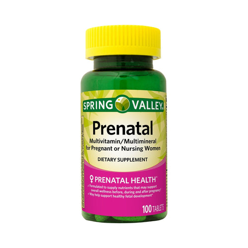 Spring Valley Prenatal Multivitamin/Multimineral Tablets Dietary Supplement; 100 Count EasyOptionXY LLC