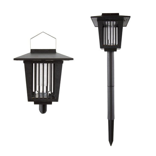 Solar Power UV Mosquito and Bug Zapper LED Light?Black by Pure Garden EasyOptionXY LLC