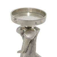 DecMode Silver Aluminum Antler Candle Holder EasyOptionXY LLC