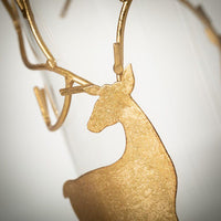 8"H Sullivans Gold Deer Pillar Candle Holder EasyOptionXY LLC