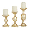 The Novogratz 3 Candle Gold Aluminum Pillar Candle Holder, Set of 3 EasyOptionXY LLC