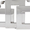 DecMode 3 Candle Silver Stainless Steel Pillar 3 Plate Candle Holder EasyOptionXY LLC