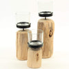 Driftwood Candle Holders Set of 3 EasyOptionXY LLC