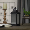 12" Black LED Lighted Battery Operated Lantern with Flickering Light EasyOptionXY LLC