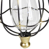 9" Bronze Outdoor Hanging Solar Lantern with Handle EasyOptionXY LLC