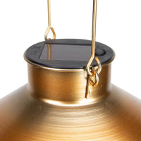 9" Bronze Outdoor Hanging Solar Lantern with Handle EasyOptionXY LLC