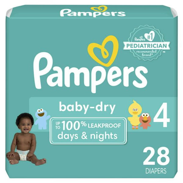 Pampers Baby-Dry Diapers Size 4, 28 Count EasyOptionXY LLC
