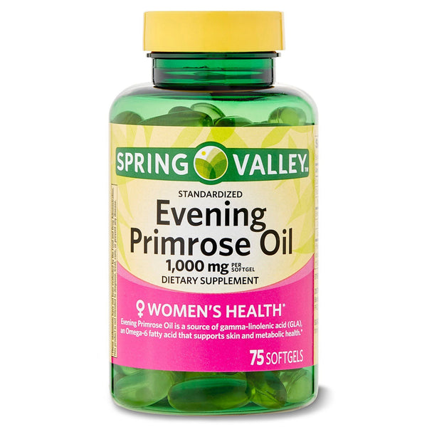 Spring Valley Women's Health Evening Primrose Oil Softgels; 1000 mg; 75 Count EasyOptionXY LLC