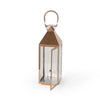 Noble House Tulsa 22" Modern Outdoor Stainless Steel Lantern in Rose Gold EasyOptionXY LLC