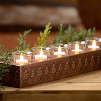 17.75"L Sullivans Bronze Tree 5-Votive Holder, Black EasyOptionXY LLC