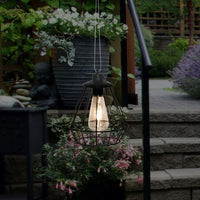 Better Homes & Gardens Conical Black Metal Solar powered Lantern EasyOptionXY LLC
