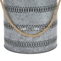 DecMode 12", 10"H Coastal Lantern, Gray, 2 - Pieces EasyOptionXY LLC