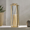 Demijen Stainless Steel 22" Lantern, Gold EasyOptionXY LLC